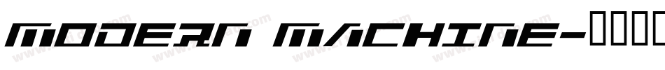 Modern Machine字体转换